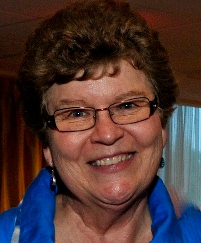 A portrait-style photo of Sister Christine Schenk