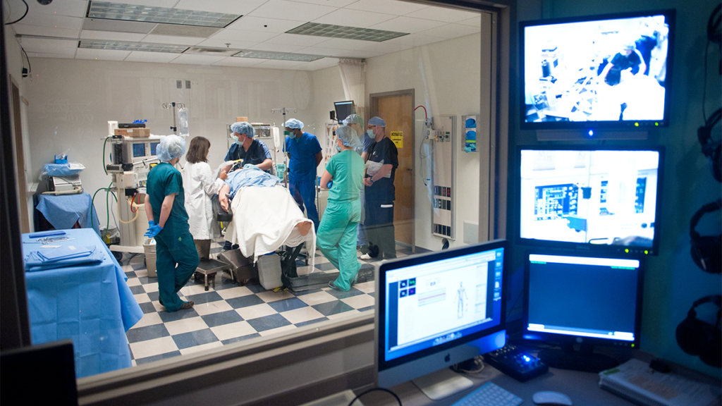 The Sim Lab viewed from the control booth