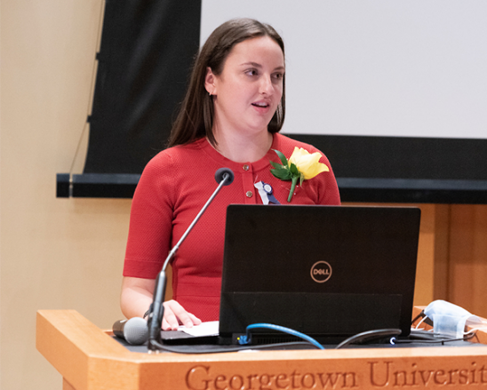 Pinning Symbolizes Lifelong Connection to Georgetown for Graduating ...