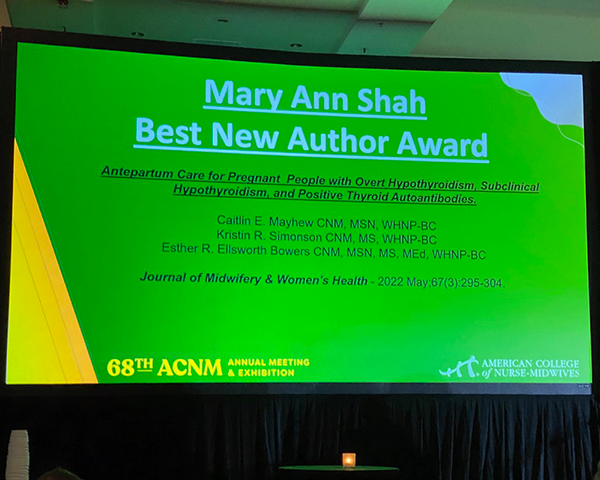 Mary Ann Shah New Author Award
