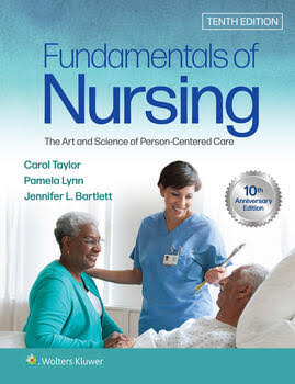 Textbook cover for “Fundamentals of Nursing: The Art and Science of Person-Centered Care” 