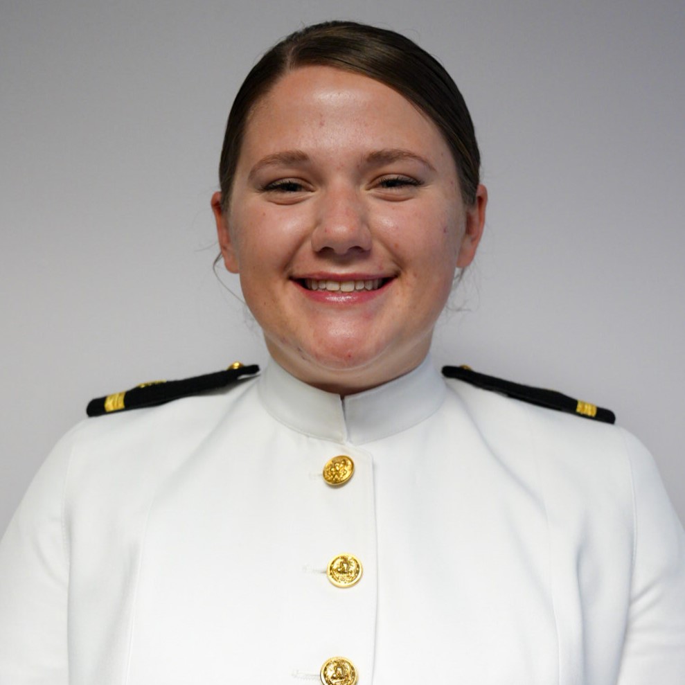 Sarah Bryant in Navy uniform