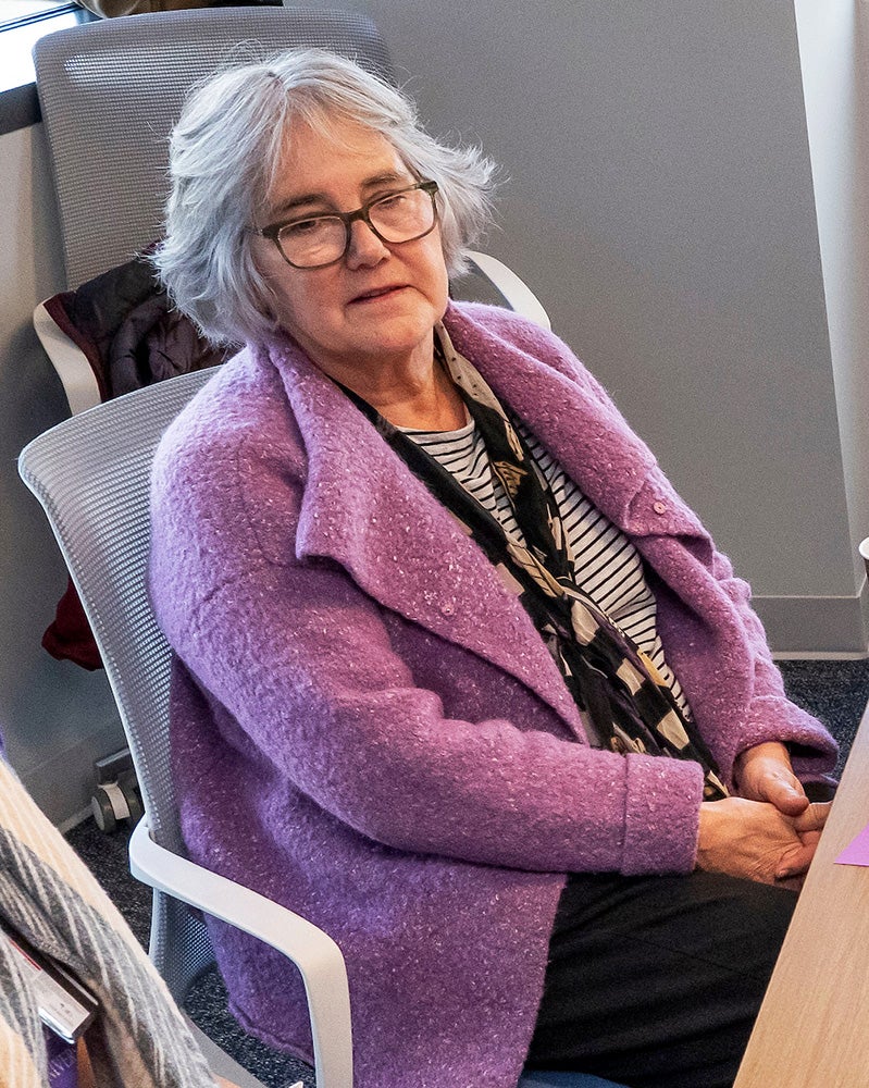 Karan Kverno sits at the table during the OCI